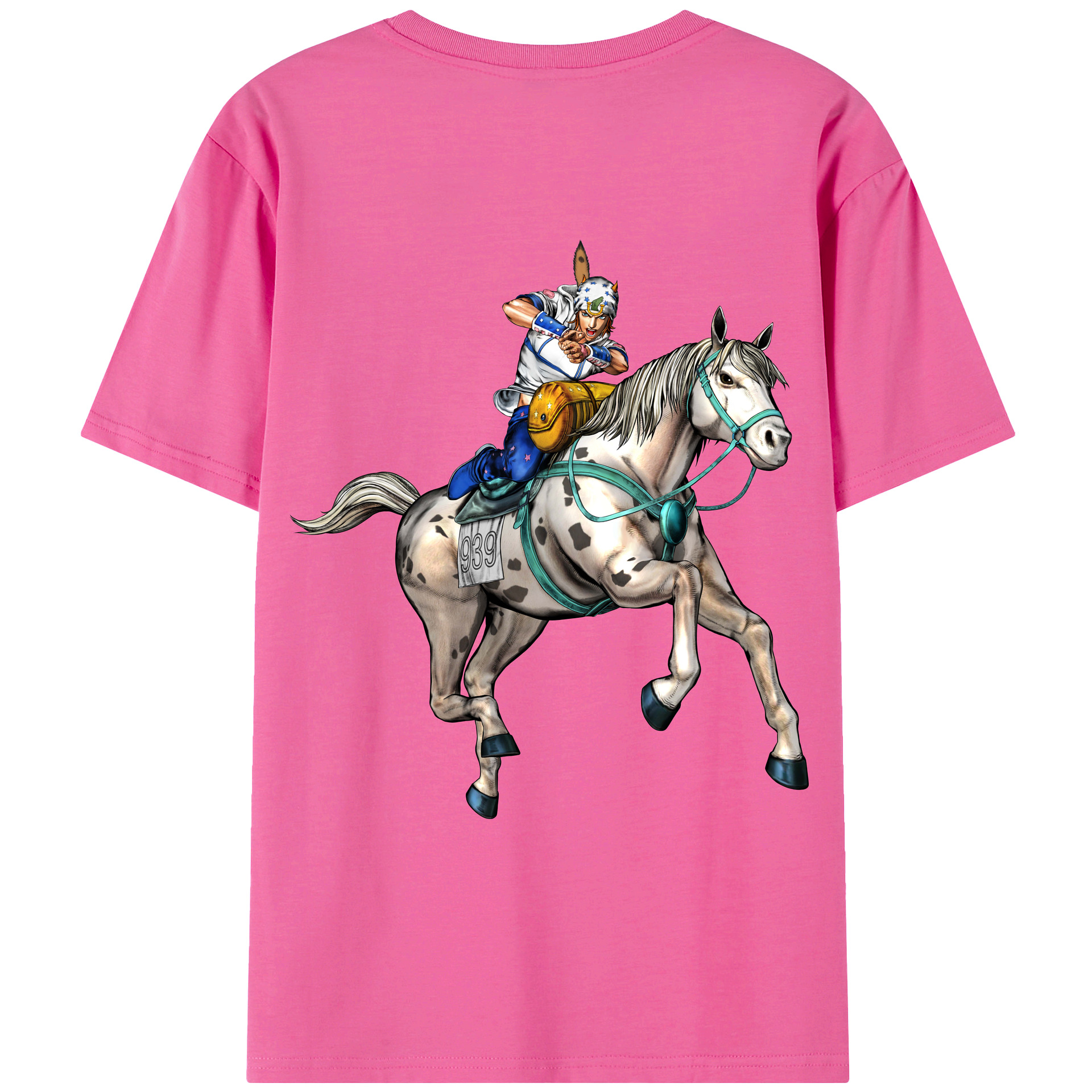 （画像用） ジョジョの奇妙な冒険 ジョナサン?ジョースター JoJo's Bizarre Adventure Jonathan Joestar レディース半袖Tシャツ(バックプリント)